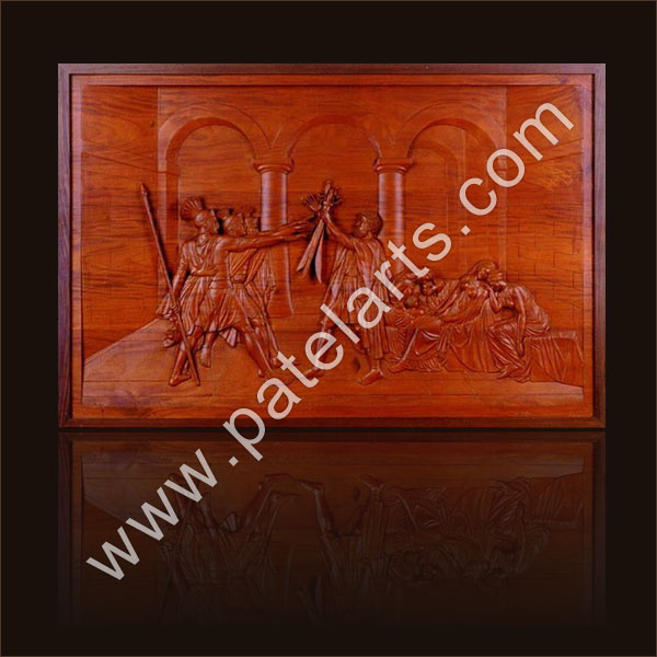 Indian Handicraft Wooden Wall Panel Udaipur