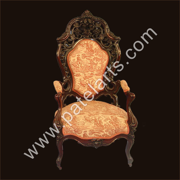 Royal Antique Wooden Carved Chair Udaipur