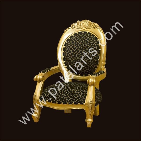 Hand-Carved Maharaja Wooden Chair