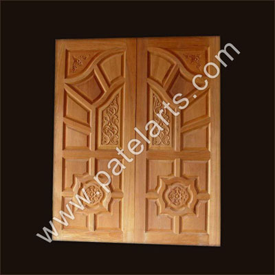 Wood Brown Modern Wooden Main Door