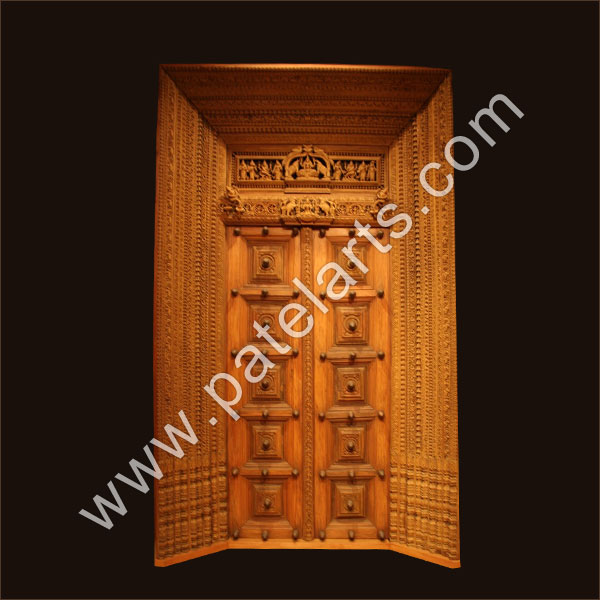 Handmade Carved Meenakari Doors