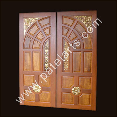 Custom Hand-Carved Wood Doors