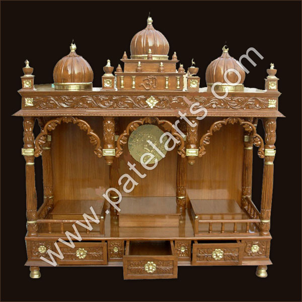 Wooden Temple Designs for Home Udaipur
