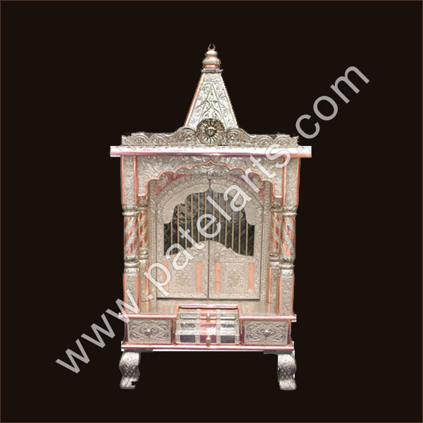 Wooden Temple - Aluminium & Copper Carving Mandir